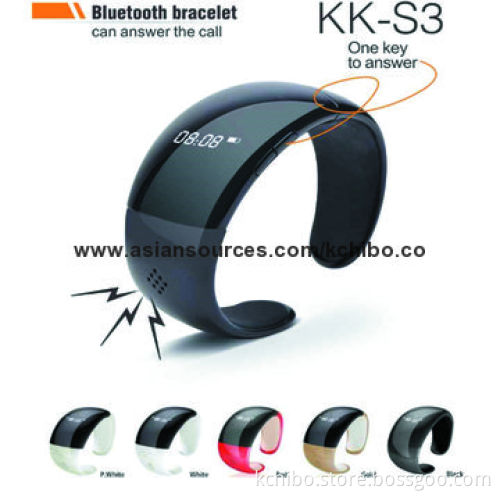Bluetooth Bracelet, Show Caller Easy Answer or Reject Phone Call and Fashionable Design